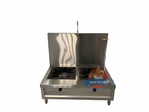  Bếp Hầm Công Nghiệp 2 Họng Tấm Chắn Cao TC120 