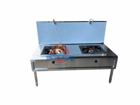  Bếp Hầm Công Nghiệp 2 Họng Chân Cao 65 