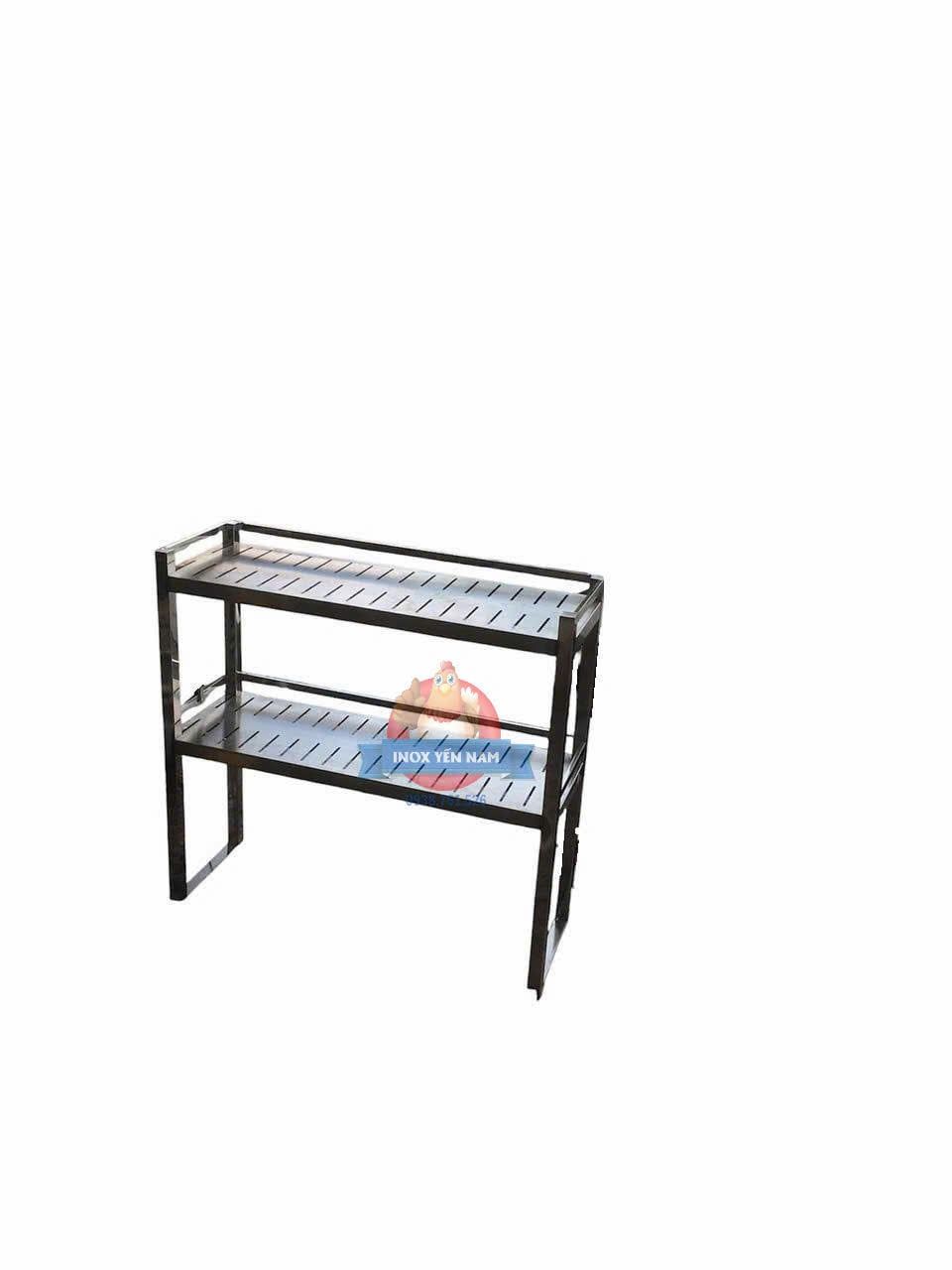  Kệ Inox 2 Tầng Để Bàn CNC137 