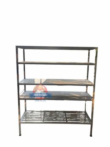  Kệ inox 5 tầng Phẳng Song Dài PSD12515 