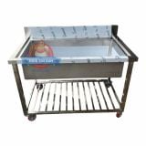  Chậu Rửa Công Nghiệp 1 Hộc 1m2 Lớn Bánh Xe LB12 