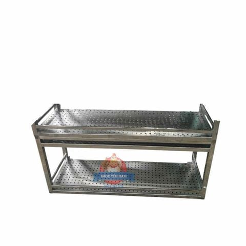  Kệ Inox 2 Tầng Đột Lỗ CNC DL134 