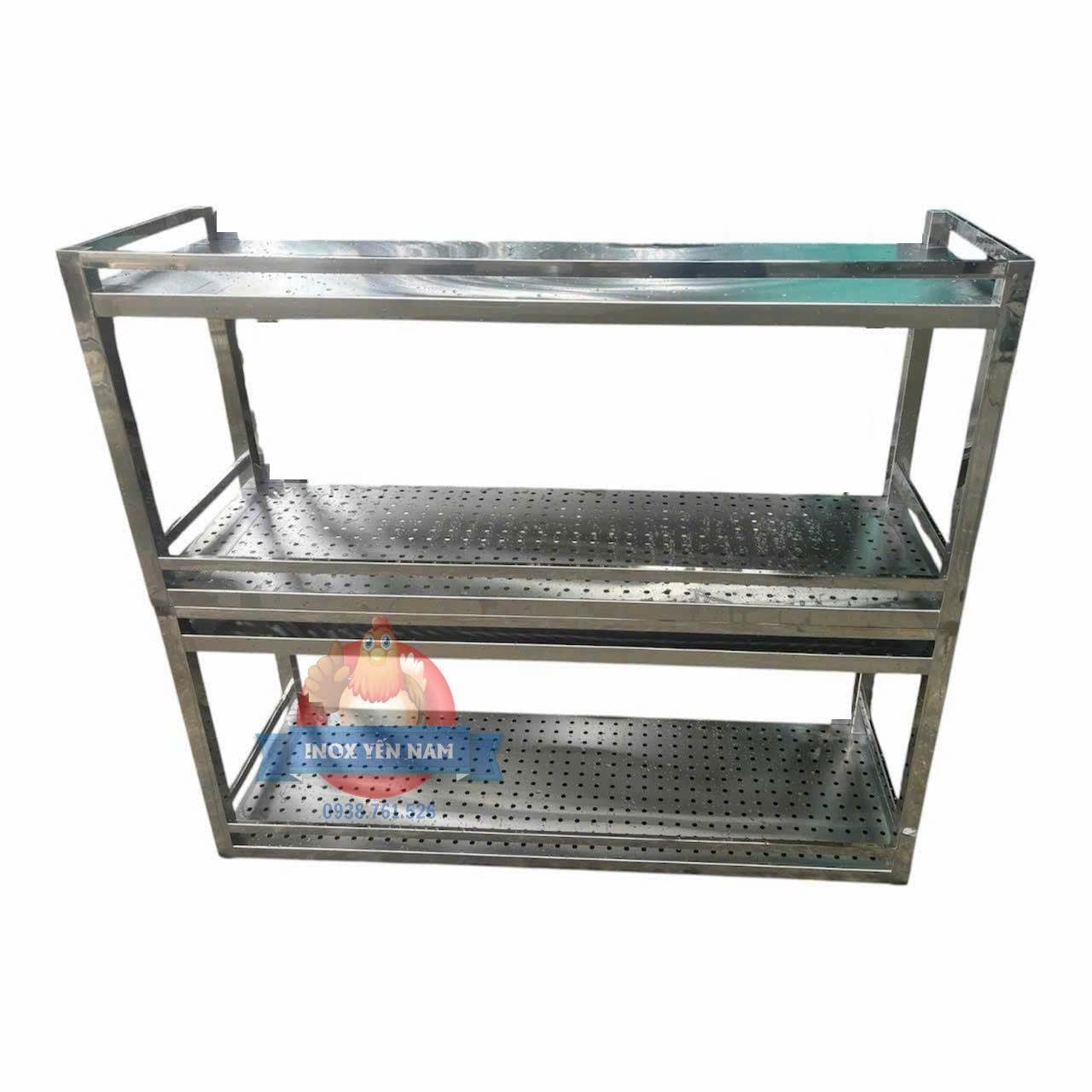  Kệ Inox 3 Tầng Mặt Phẳng Tấm CNC 137 