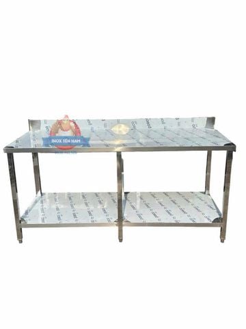  Bàn inox 2 tầng Tấm Chắn 188 