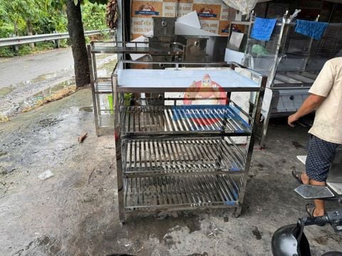  Kệ inox 4 tầng Phẳng song ngắn PSN125 