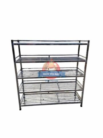  Kệ inox 5 tầng Phẳng Song Dài PSD12515 