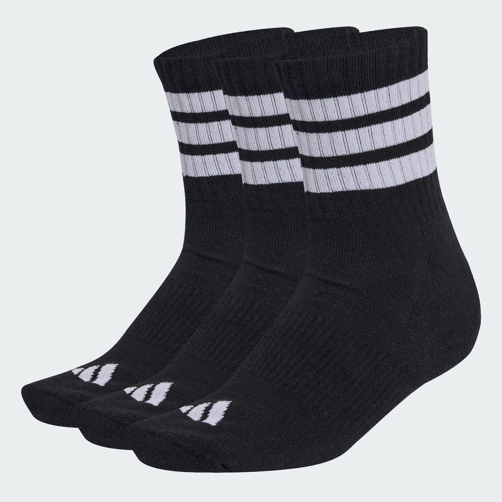Tất cổ chân adidas Cushioned 3 sọc 3P Unisex - KC9617