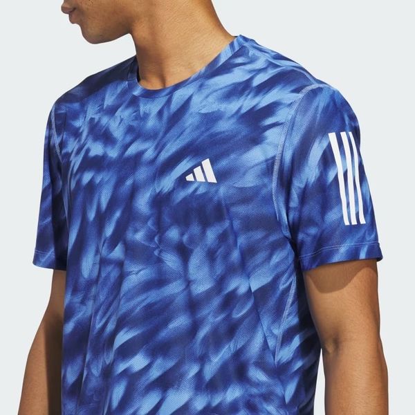 Áo T-shirt chạy bộ adidas Own the Run Allover Nam - JZ5477