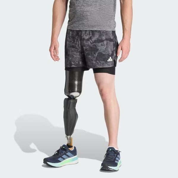 Quần short chạy bộ adidas Own The Run Spray Dye 2 trong 1 Nam - JN9680