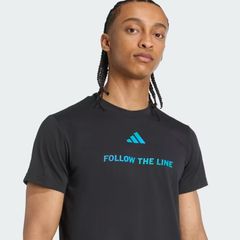 Áo T-shirt chạy bộ adidas Follow The Line Unitefit Unisex - JX3181