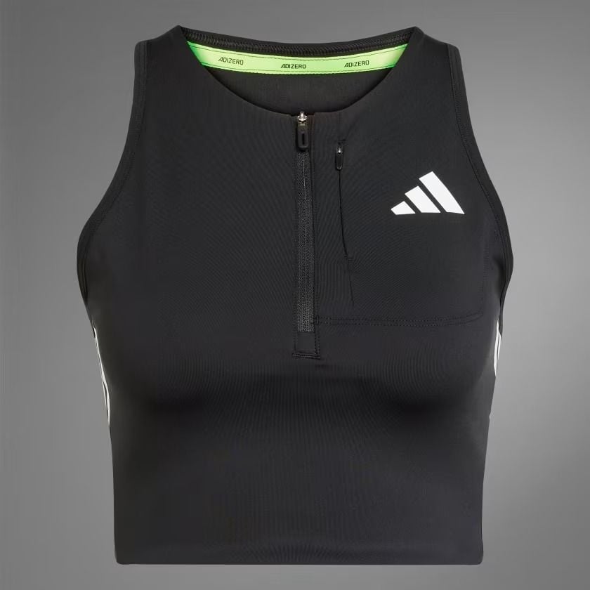 Áo crop top chạy bộ adidas Adizero Nữ - JN7162