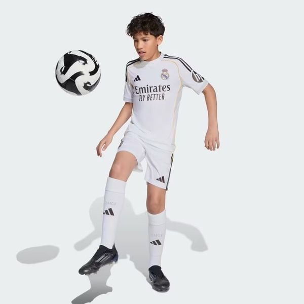 Quần short trẻ em bóng đá adidas Sân nhà Real Madrid 25/26 Unisex - JN8878