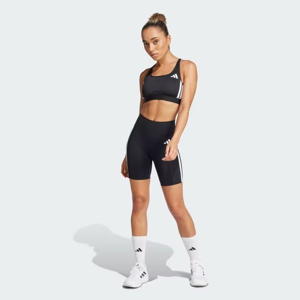 Quần short legging tập luyện adidas Optime Essentials 3 sọc Nữ - JD6536