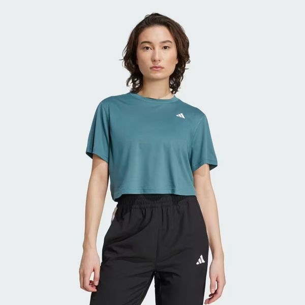 Áo T-shirt tập luyện adidas Essentials dáng boxy Nữ - JY2218