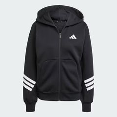 Áo hoodie adidas Future Icons 3 sọc khoá kéo Nữ - JE0171