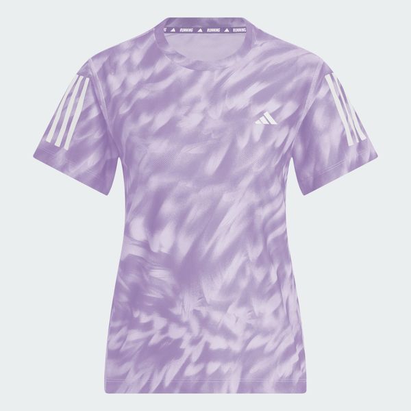 Áo T-shirt chạy bộ adidas Own the Run Allover Nữ - JZ5475