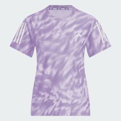 Áo T-shirt chạy bộ adidas Own the Run Allover Nữ - JZ5475