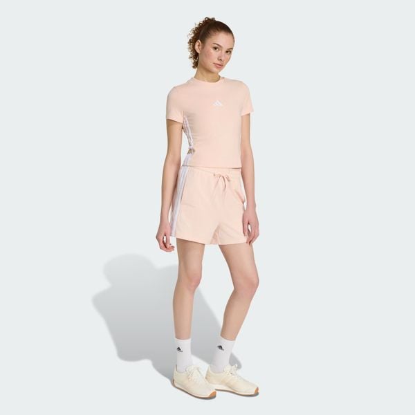 Áo Baby Tee adidas Essentials 3 sọc Nữ - KD2343