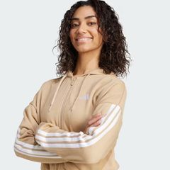 Áo hoodie adidas Essentials 3 sọc Nữ - JY3133