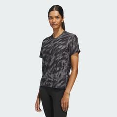 Áo T-shirt chạy bộ adidas Own the Run Allover Nữ - JZ5474