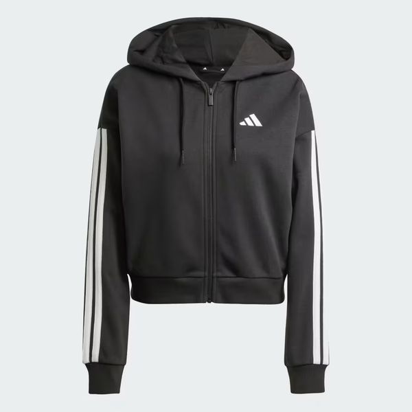 Áo hoodie adidas Essential 3 sọc khoá kéo Nữ - JE0052