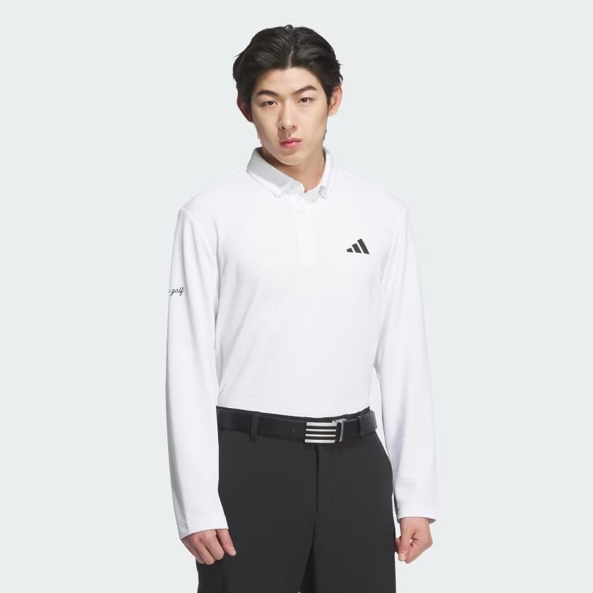 Áo Polo dài tay golf adidas Monogram Nam - JL7946