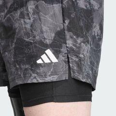 Quần short chạy bộ adidas Own The Run Spray Dye 2 trong 1 Nam - JN9680