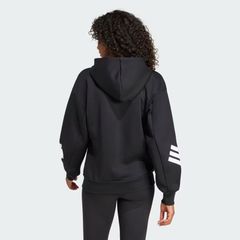Áo hoodie adidas Future Icons 3 sọc khoá kéo Nữ - JE0171
