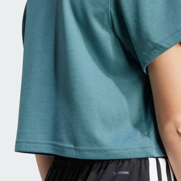 Áo T-shirt tập luyện adidas Essentials dáng boxy Nữ - JY2218