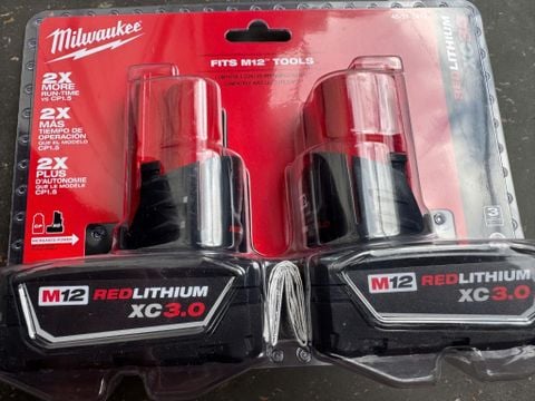 pin milwaukee 3ah M12