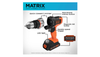 Bộ dụng cụ điện BLACK+DECKER MATRIX 20V MAX, bao gồm máy khoan không dây, 12 phụ kiện và hộp đựng (BDCDMT1212KITC1)