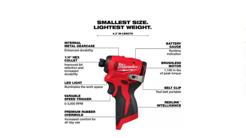 MÁY BẮN VÍT MILWAUKEE 3450-20 M12 BODY