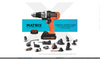 Bộ dụng cụ điện BLACK+DECKER MATRIX 20V MAX, bao gồm máy khoan không dây, 12 phụ kiện và hộp đựng (BDCDMT1212KITC1)