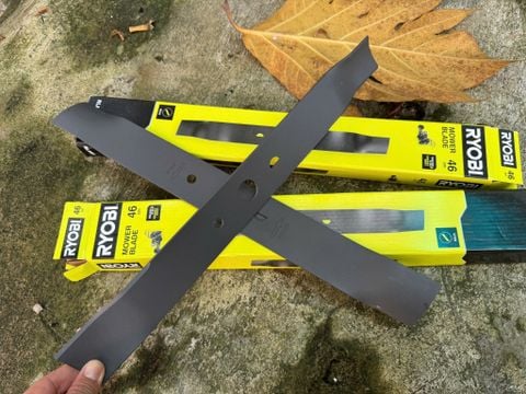 Lưỡi cắt cỏ xe đẩy xăng Ryobi RLMB1  46cm new, dùng makita dewalt Milwaukee, aeg