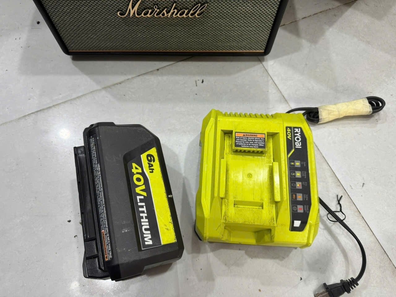 Pin sạc Ryobi 6A 40V lướt