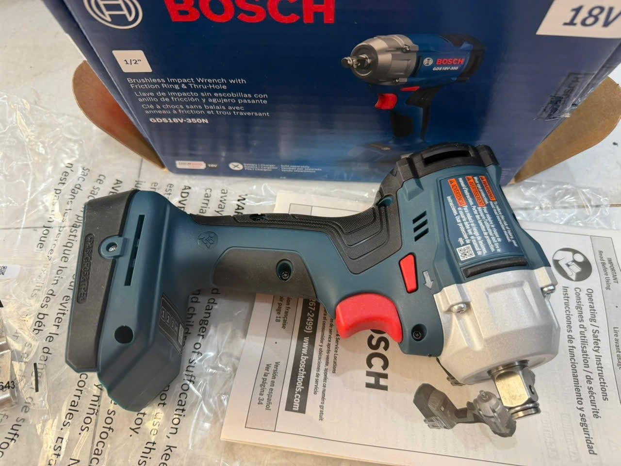 Máy siết bu lông dùng pin 18V Bosch GDS 18V-350