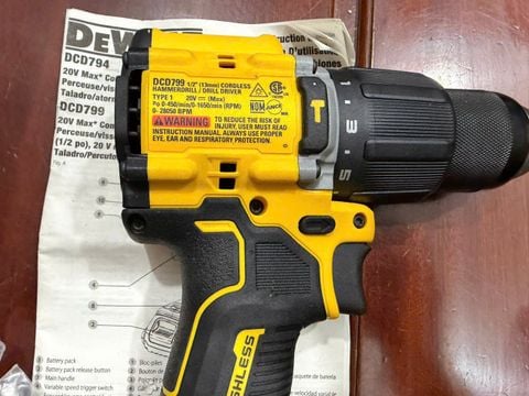 Máy khoan pin dewalt dcd799  Mexico 20v