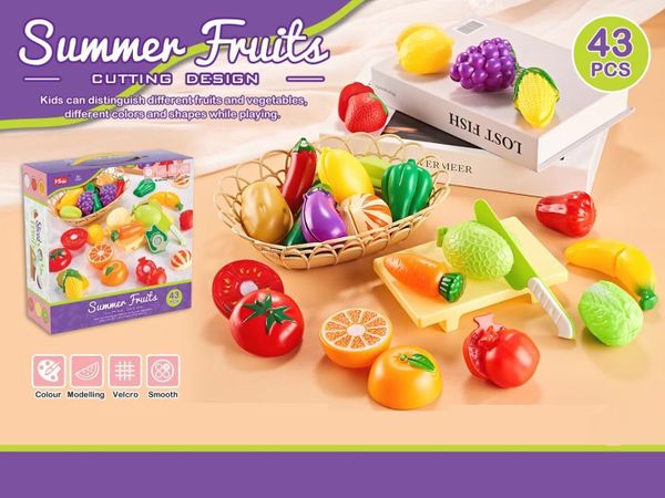  Đồ Chơi Cắt Rau Củ Quả 43 Chi Tiết – Bé Tập Làm Bếp 