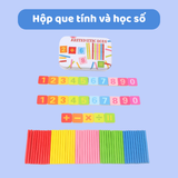  Hộp thiếc que tính và số nam châm, giúp bé làm quen với số học 