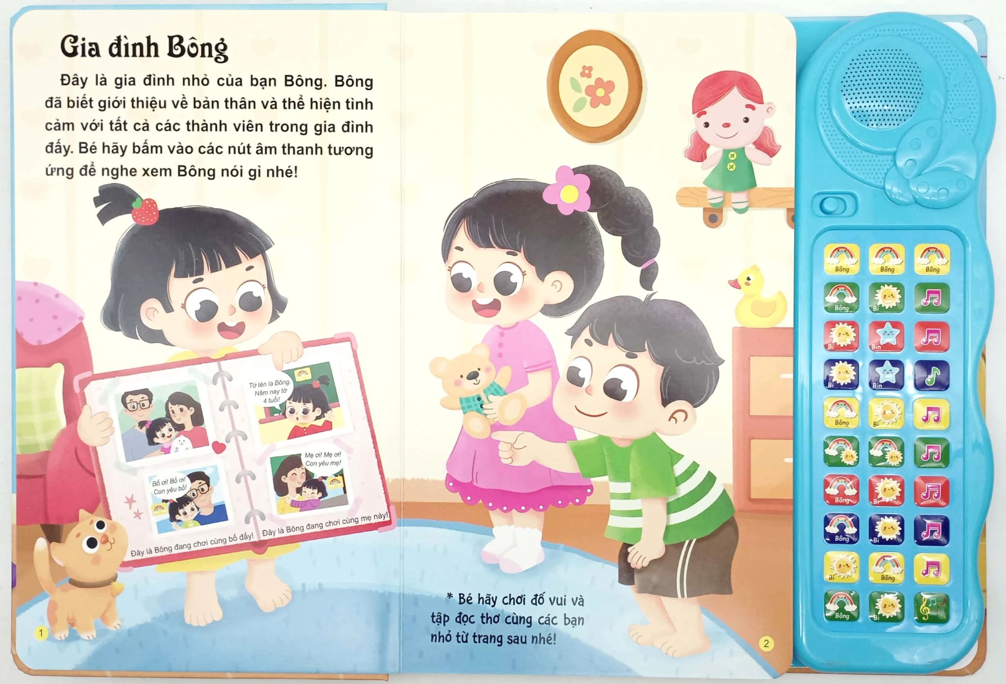  Sách Âm Thanh - Bé Học Nói - Phiên Bản Đặc Biệt Với 30 Nút Bấm 