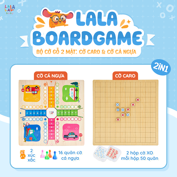  Bộ Cờ Lala Boardgame 2 in 1 