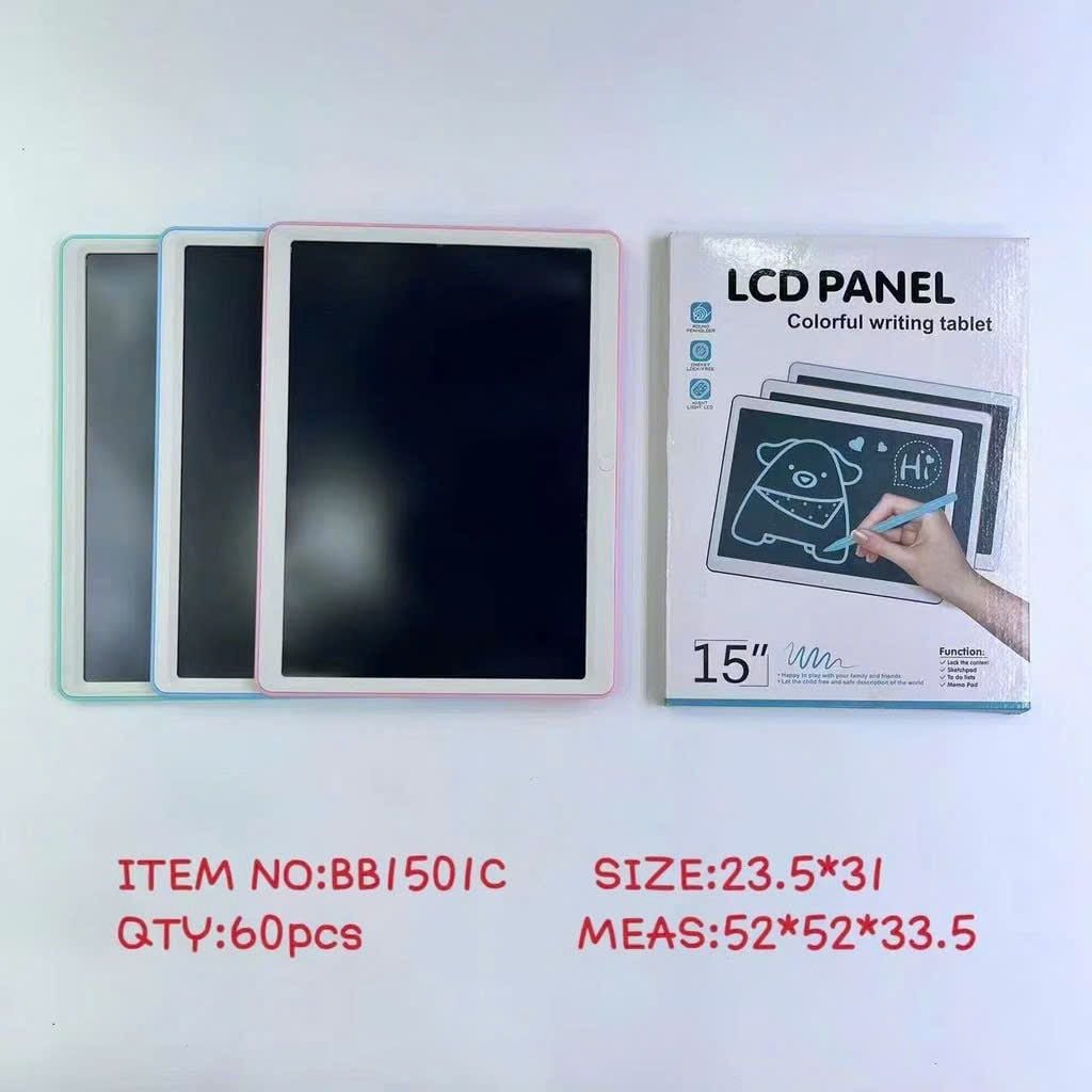  Bảng LCD Size to 15' tự xóa cho bé luyện vẽ sáng tạo 