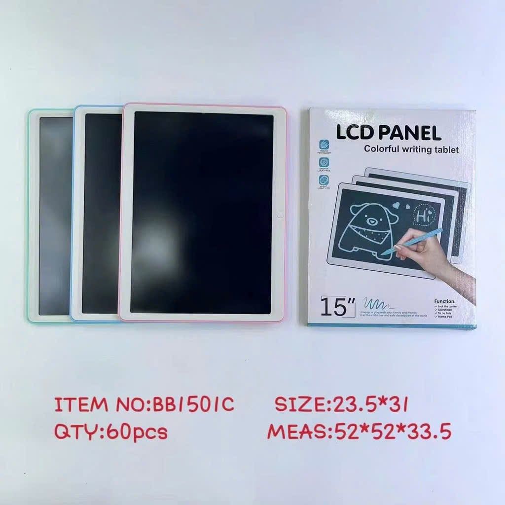  Bảng LCD Size to 15' tự xóa cho bé luyện vẽ sáng tạo 