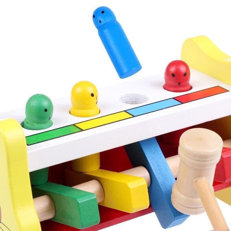  Đồ Chơi Gõ Búa Thỏ Gỗ – Phát Triển Vận Động Cho Bé 