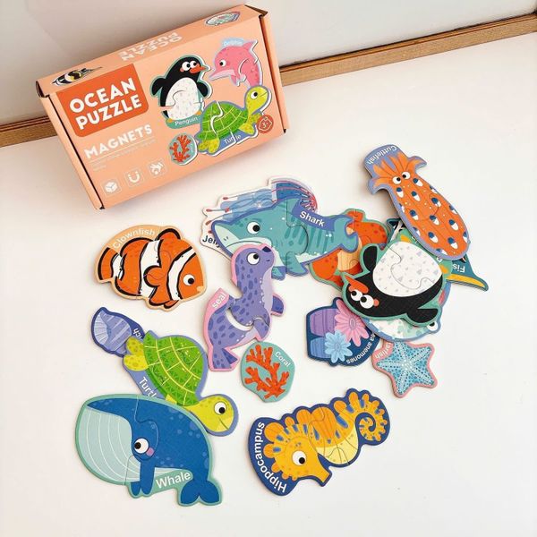  Bộ ghép nam châm chủ đề OCEAN PUZZLE 