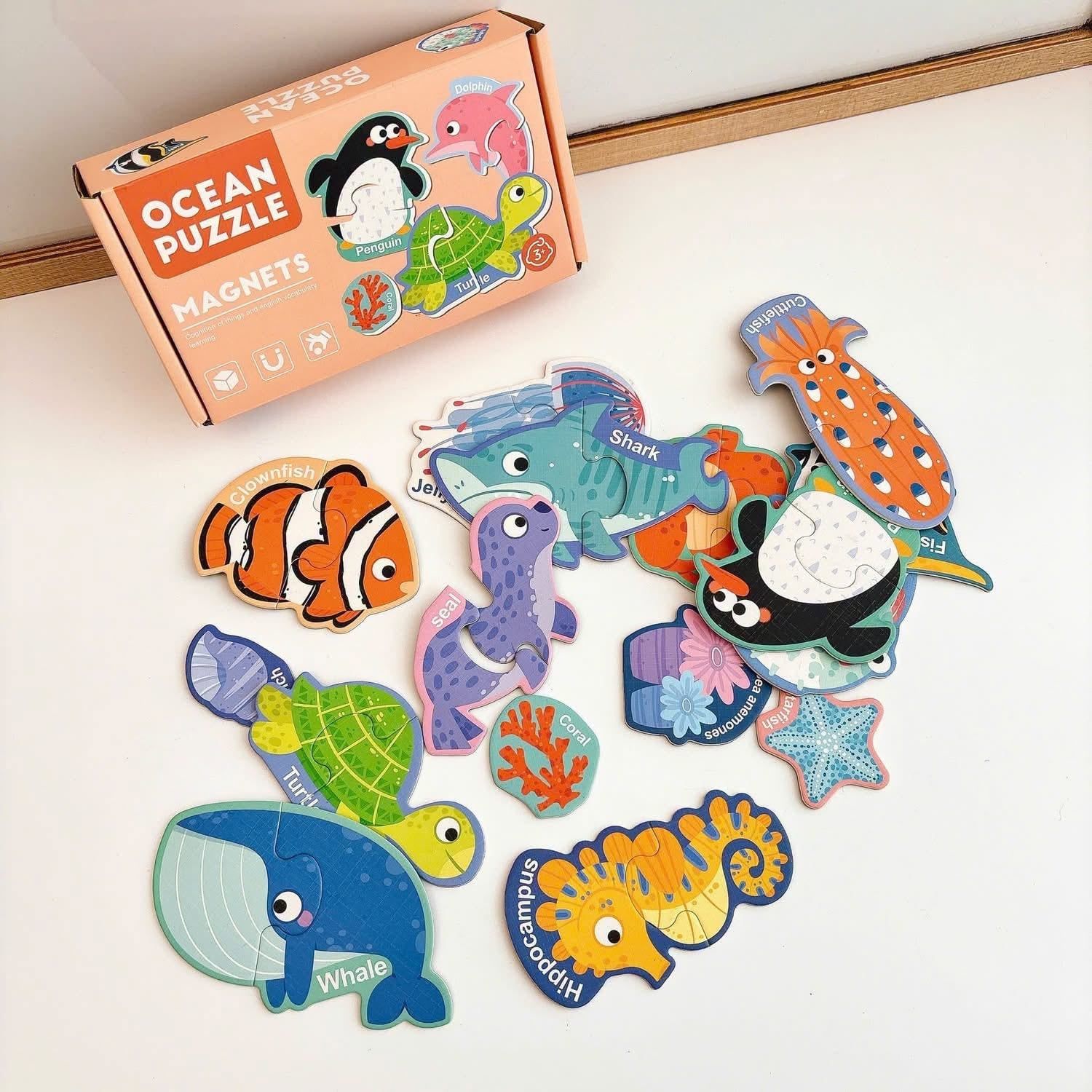  Bộ ghép nam châm chủ đề OCEAN PUZZLE 