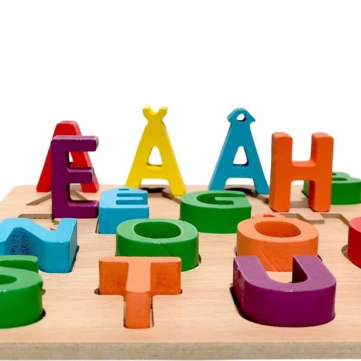  Bảng Chữ Cái Gỗ Học Tiếng Anh-Việt. Dạng Ghép Hình 3D 