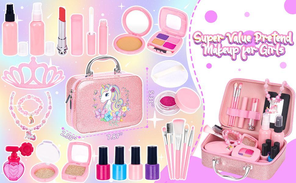  Đồ chơi Vali trang điểm kỳ lân cho bé gái 8+ 