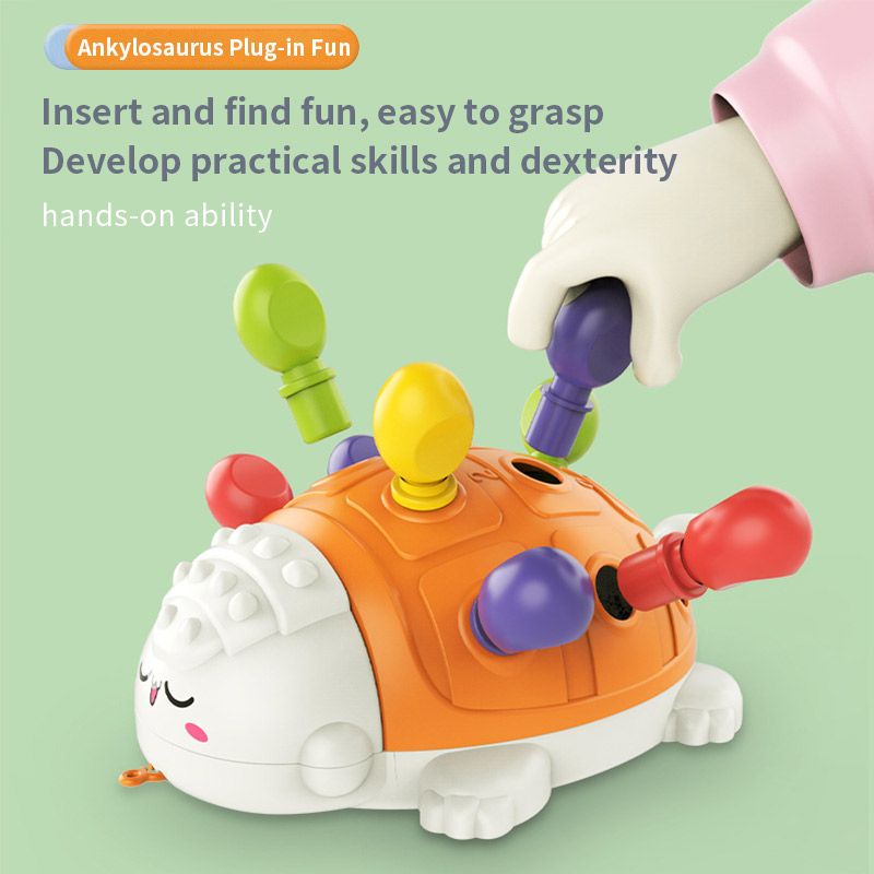  Nhím Cắm Chốt và Kéo dây tập đi đa năng Cho Bé 1+ 