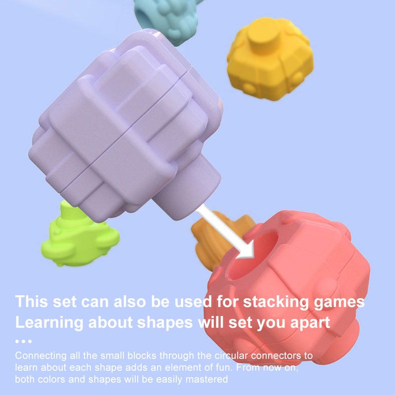  Khối tương tác luồn hình đa năng Montessori cho bé 1+ 